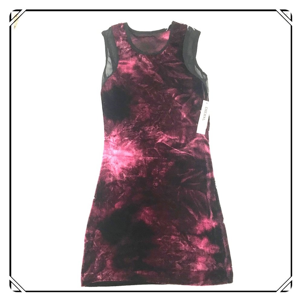 Girls Cheryl Kids Creation Merlot Velvet Dress XL